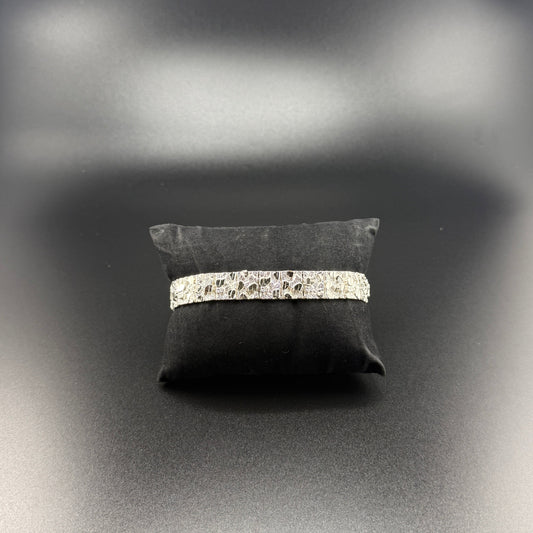 .925 silver nugget bracelet