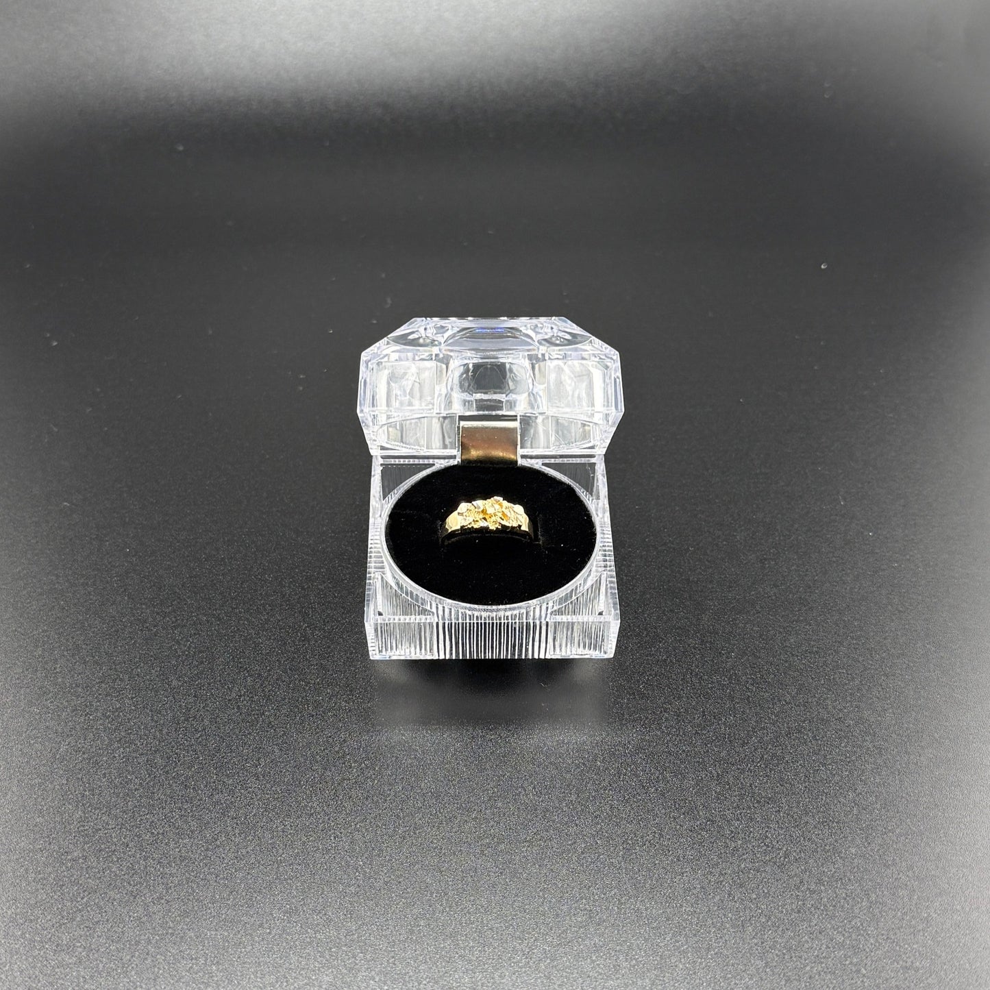 14k gold small nugget ring
