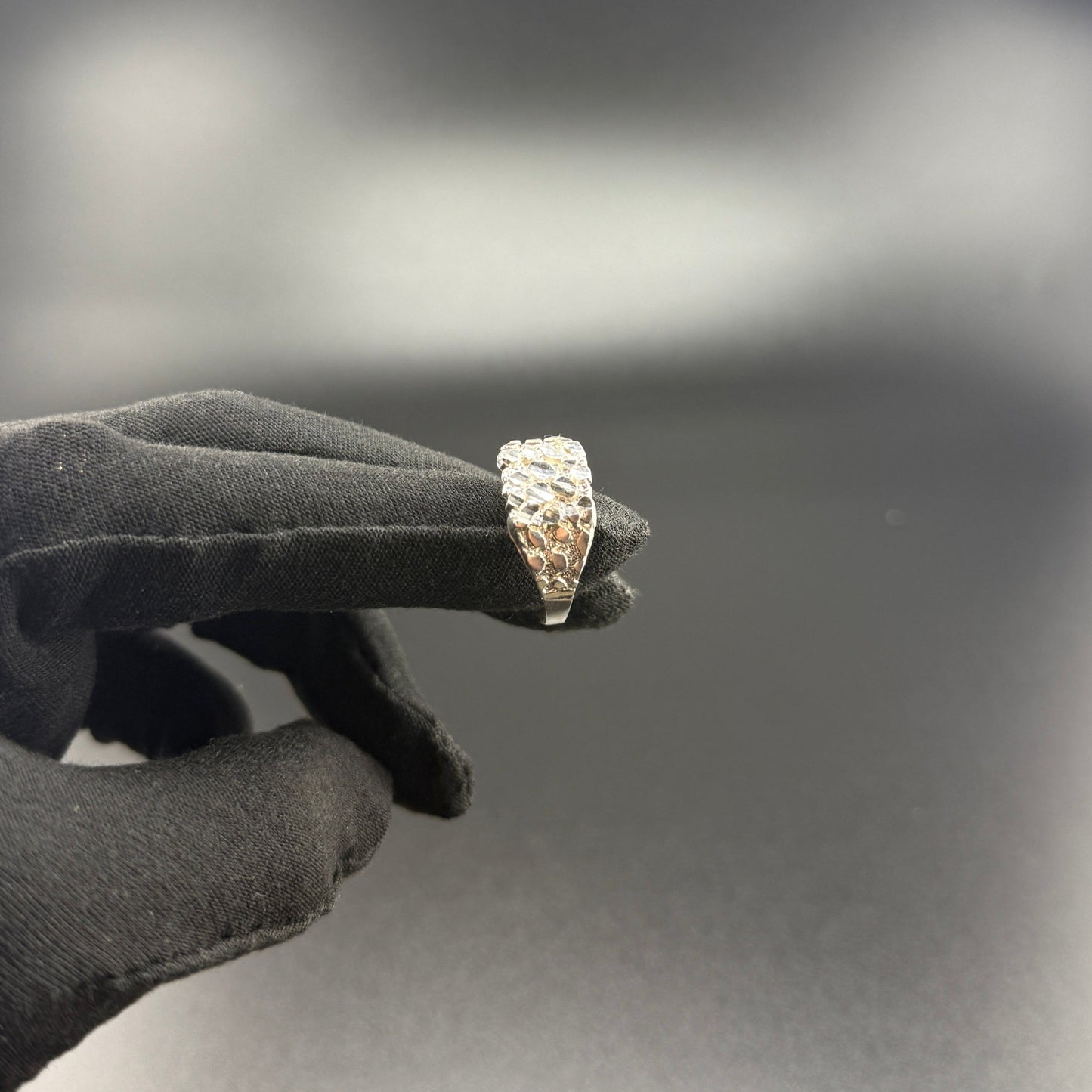 .925 silver classic nugget ring